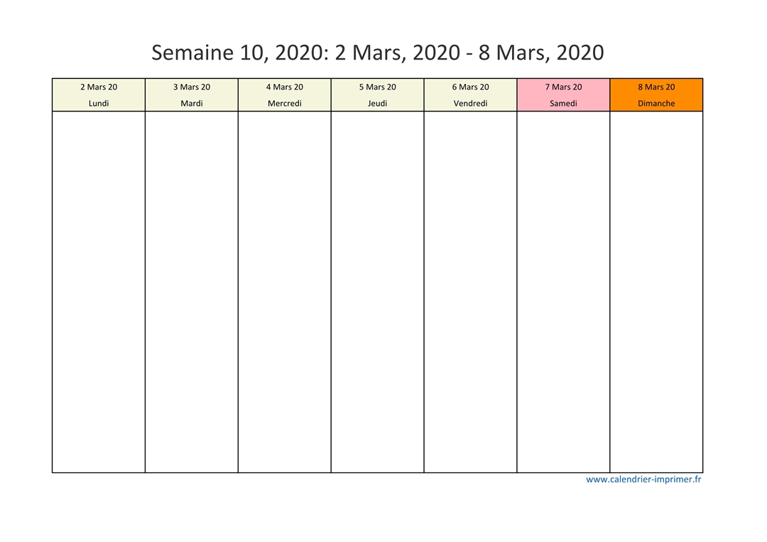 Semaine 10 2020