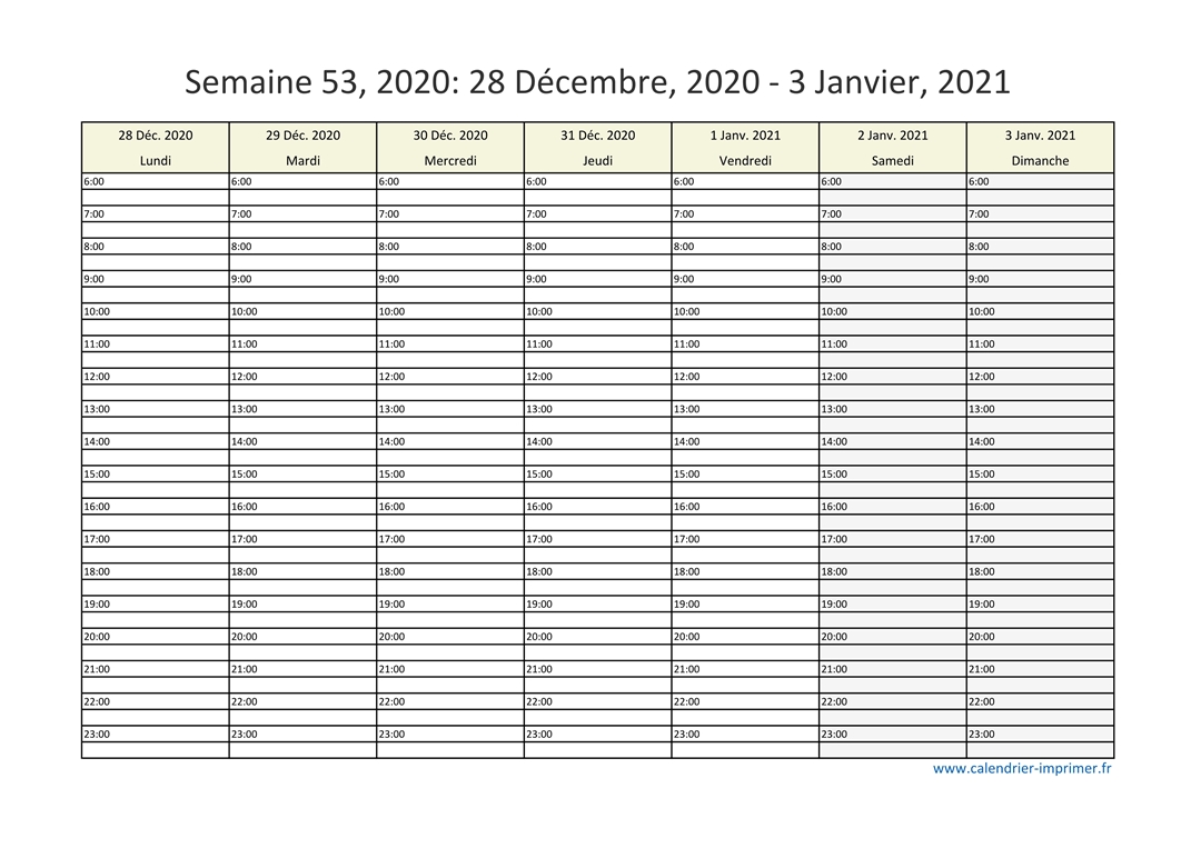 Semaine 53 2020