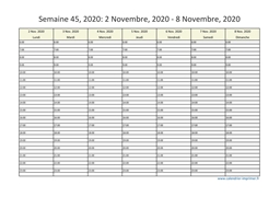 Semaine 45 2020