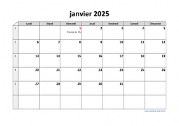 Calendrier Mensuel 2025 Modele 03