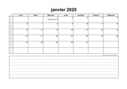 Calendrier Mensuel 2025 Modele 07
